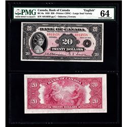 Bank of Canada $20, 1935 Large Seal