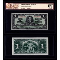 Bank of Canada $1, 1937