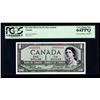Image 2 : Bank of Canada $1, 1954, Devil's Face