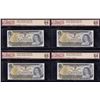 Image 1 : Lot of 4 Bank of Canada $1, 1973 Replacement Notes with Radar