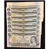 Image 2 : Bank of Canada $1, 1973 - Lot of 100 Consecutive Notes