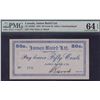 Image 1 : James Baird Ltd. 50 Cents Newfoundland Scrip, 1916
