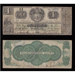 Commercial Bank of New Brunswick $4, 1860