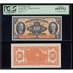 Dominion Bank $10, 1935