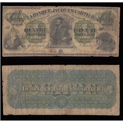 Banque Jacques Cartier $4, 1870