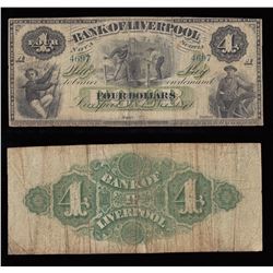 Bank of Liverpool $4, 1871
