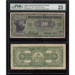 Merchants Bank of Canada $20, 1917