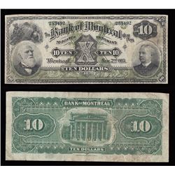 Bank of Montreal $10, 1895