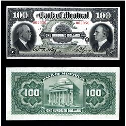 Bank of Montreal $100, 1931
