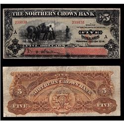 Northern Crown Bank $5, 1914