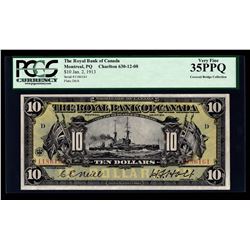 Royal Bank of Canada $10, 1913