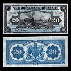 Royal Bank of Canada $20, 1913