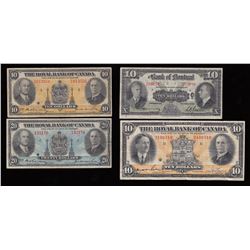 Chartered Banknotes - Lot of 4