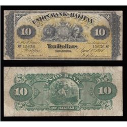 Union Bank of Halifax $10, 1900