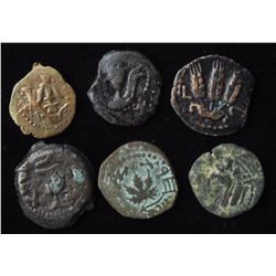 Ancients - Group of 6 Judaean Bronzes