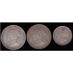 Lot of Three Newfoundland Coins