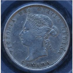 Canada - 1875H Twenty Five Cents