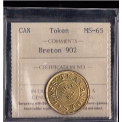 Gass Tea Store Token, 1882