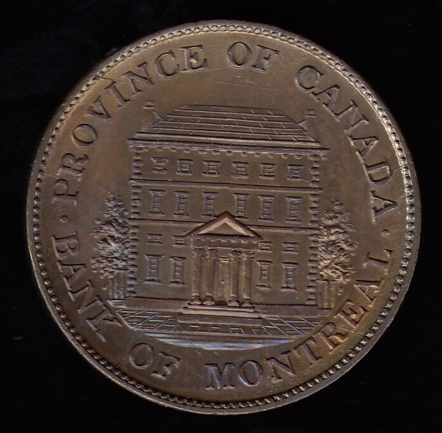 Province Of Canada Bank Of Montreal Half Penny 1844 province-of-canada-bank-of-montreal-half-penny-1844