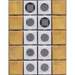 Quebec and Ontario Tokens