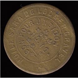 Ludger Gravel Token, 1892