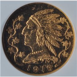 1916 British Columbia $1 Gold Token