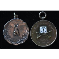 Shooting Medals - Lot of 2