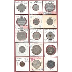 Lot of 30 Merchant and Trade Tokens