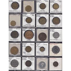 Lot of 60 Montreal Quebec tokens.