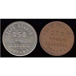 Lot of 2 Ontario Tokens