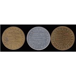 Lot of 3 Ontario Tokens