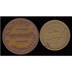 Lot of 2 Ontario Tokens