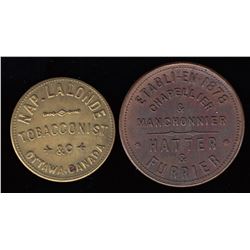 Lot of 2 Ontario Tokens