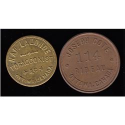 Lot of 2 Ontario Tokens