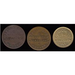 Lot of 3 Ontario Tokens