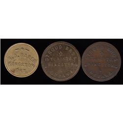 Lot of 3 Ontario Tokens