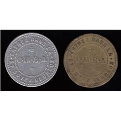 Lot of 2 Ontario Tokens