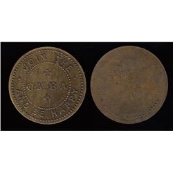 Lot of 2 Ontario Tokens