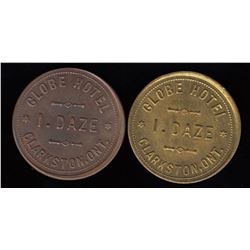 Lot of 2 Ontario Tokens