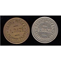Lot of 2 Ontario Tokens