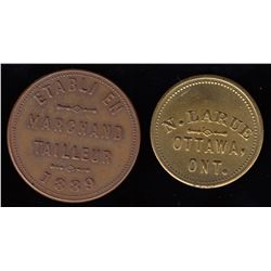 Lot of 2 Ontario Tokens
