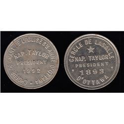 Lot of 2 Ontario Tokens