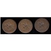 Image 1 : A trio of Br. 719. Bank of Upper Canada pennies.