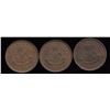 Image 2 : A trio of Br. 719. Bank of Upper Canada pennies.