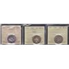 Image 2 : Lot of 3 ICCS Graded Twenty-Five Cents