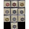 Image 1 : Complete Set of 1983 Royal Canadian Mint One Dollar Test Tokens