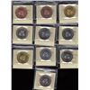 Image 2 : Complete Set of 1983 Royal Canadian Mint One Dollar Test Tokens
