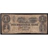 Image 1 : The International Bank of Canada $1, 1858