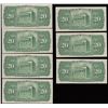 Image 2 : Bank of Montreal $20, 1938 - Lot of 7 Consecutive