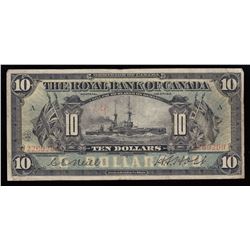 Royal Bank of Canada $10, 1913